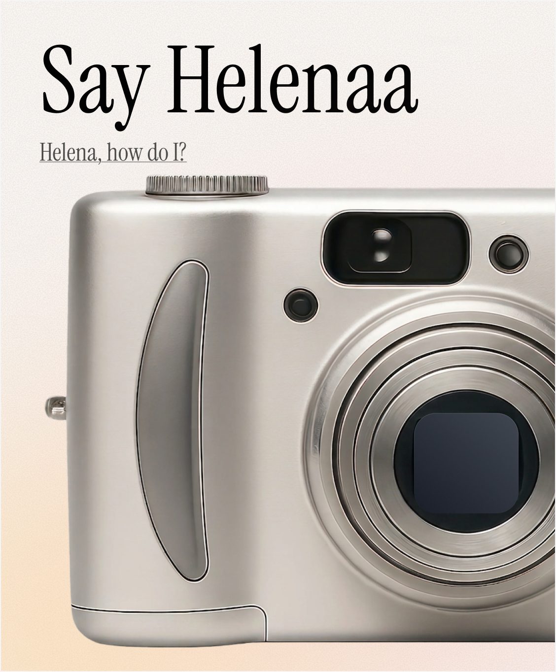 Say Helenaa cover: hand-tracking photobooth