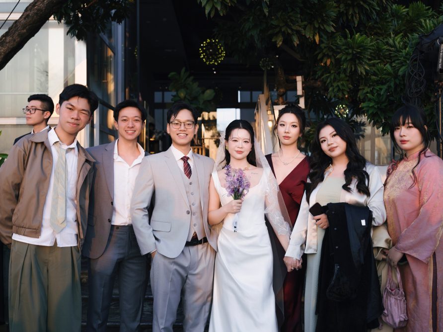 The 01 Digital team at Helena's wedding